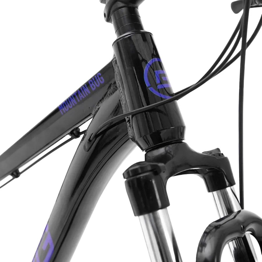 Imagen 1 de 6 de Bicicleta Bug Bikes Mountain 21V R29 Brilllante-NEGRO/AZUL