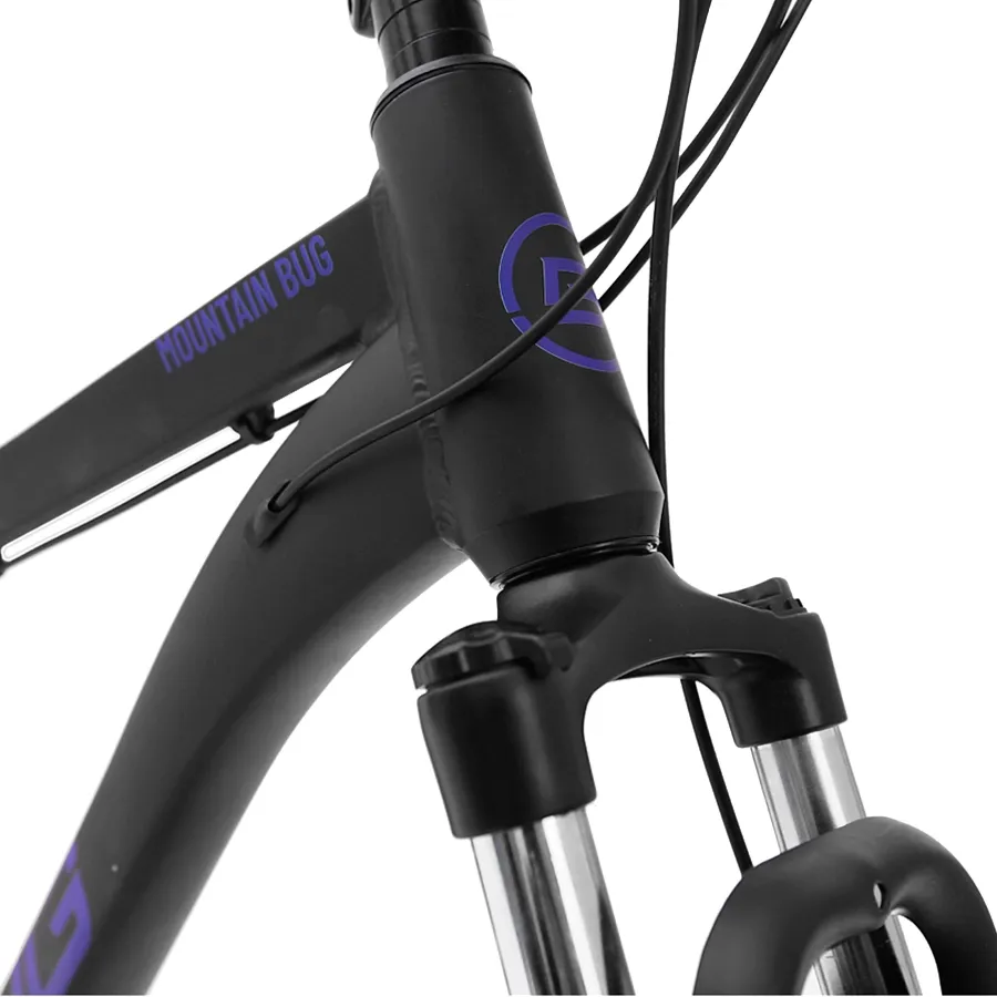 Imagen 2 de 5 de Bicicleta Bug Bikes Mountain R29 21V-NEGRO/AZUL