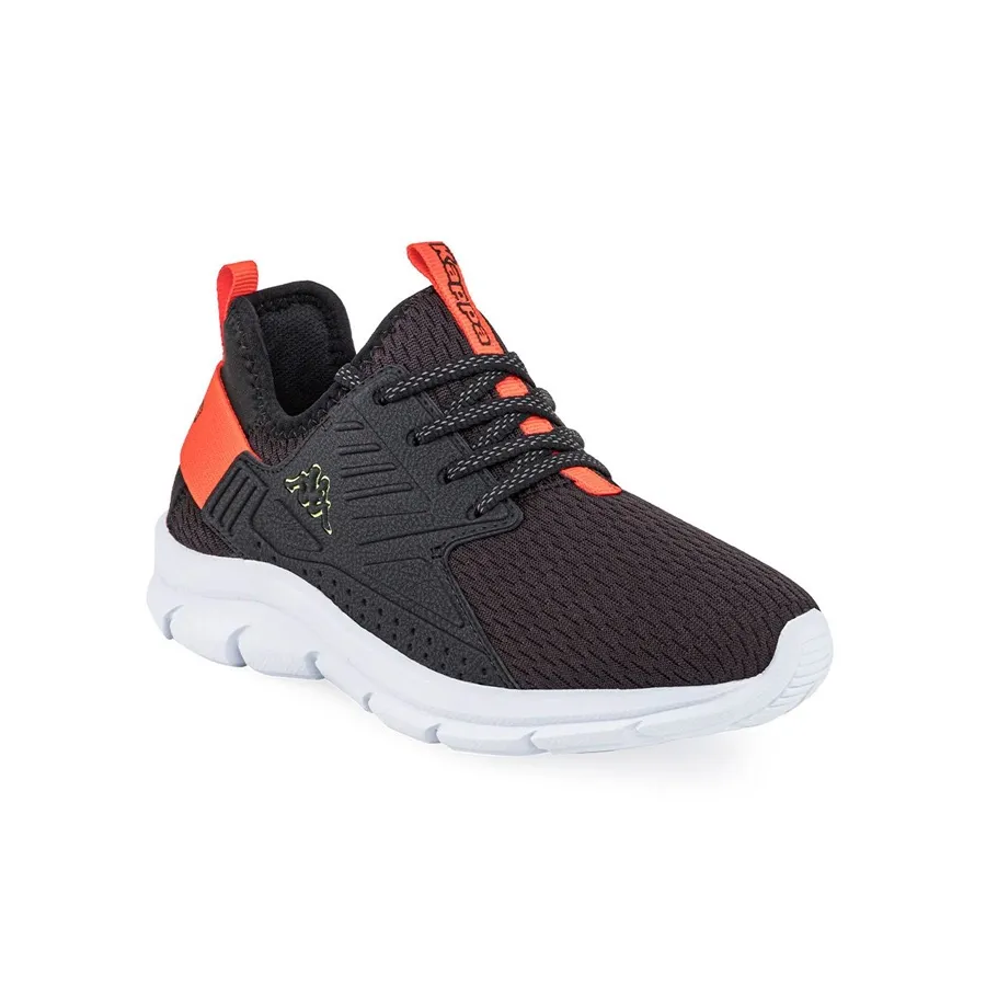 Imagen 1 de 5 de Zapatillas Kappa Porto Kids-NEGRO/NARANJA