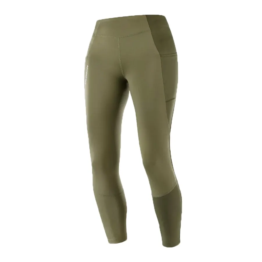 Imagen 2 de 5 de Calza Salomon Cross Run 25" Tight-VERDE OLIVA