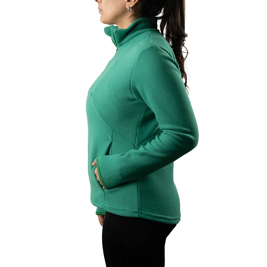 Imagen 2 de 5 de Buzo Kamp Micropolar Medio Cierre-VERDE