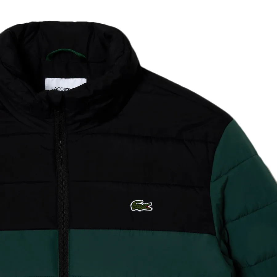 Imagen 4 de 6 de Campera Lacoste -VERDE MILITAR/NEGRO