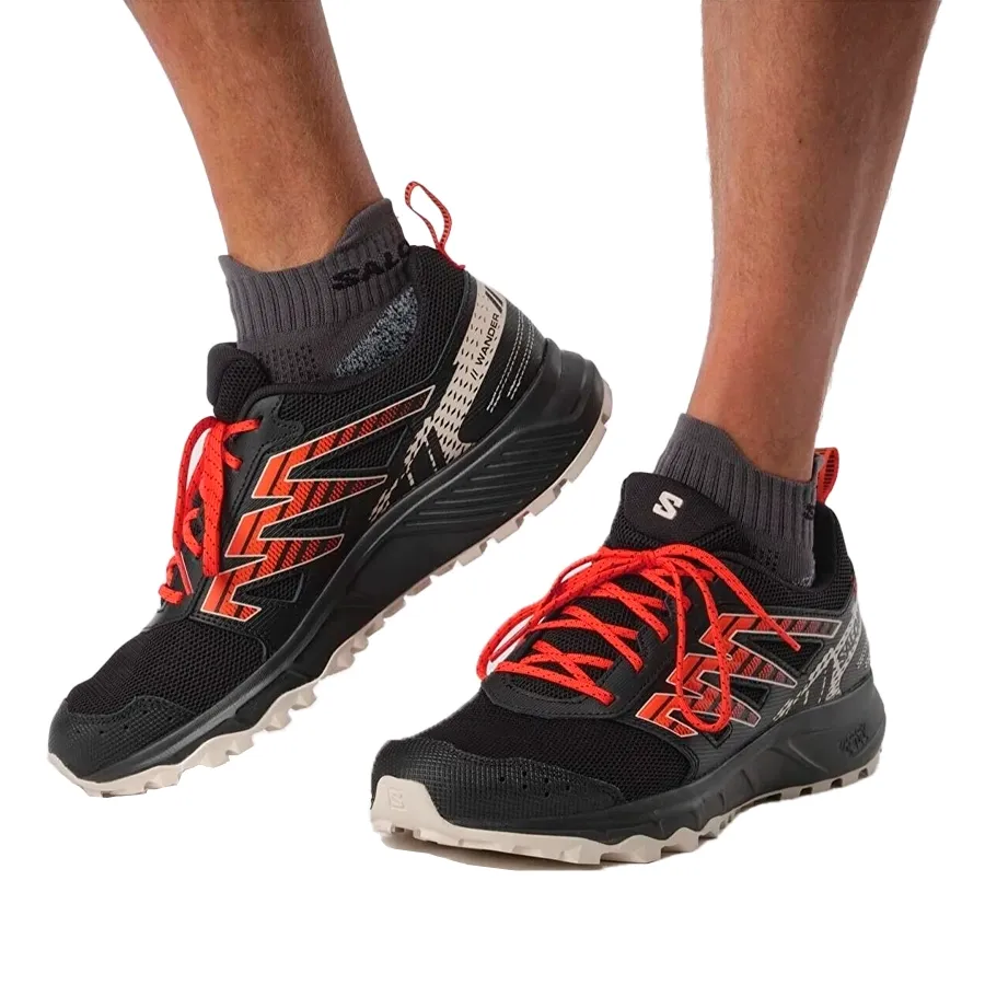 Imagen 5 de 6 de Zapatillas Salomon Wander-NEGRO/NARANJA