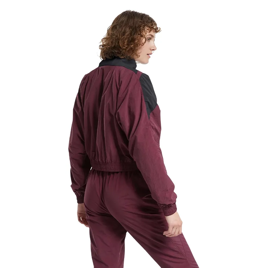 Imagen 3 de 7 de Campera Reebok Corta Classics Vector Cropped-BORDO/NEGRO