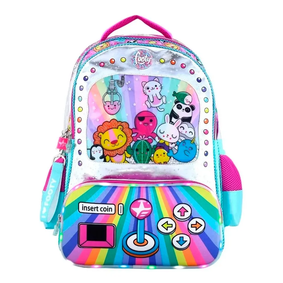 Imagen 0 de 3 de Mochila Footy Espalda 18 Insert-VIOLETA/TURQUESA