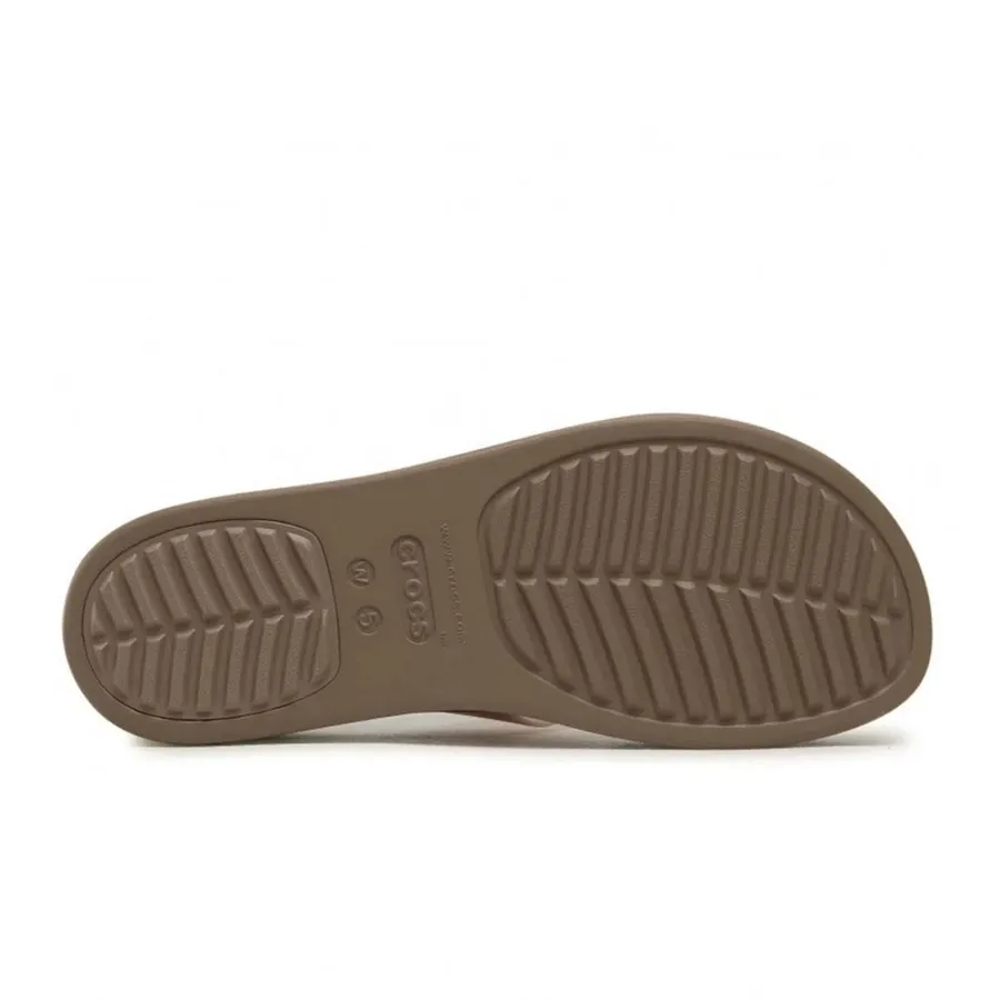 Imagen 2 de 4 de Sandalias Crocs Brooklyn Mid Wedge-NATURAL