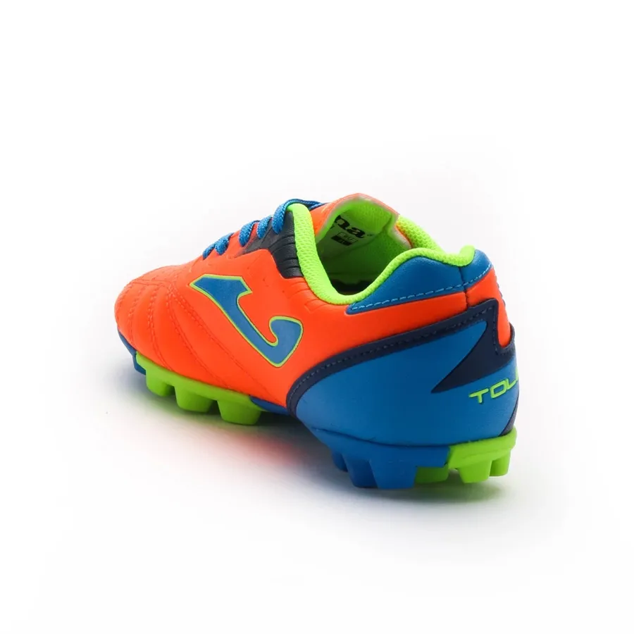 Imagen 2 de 5 de Botines Joma Toledo Campo Jr Fw-NARANJA/AZUL