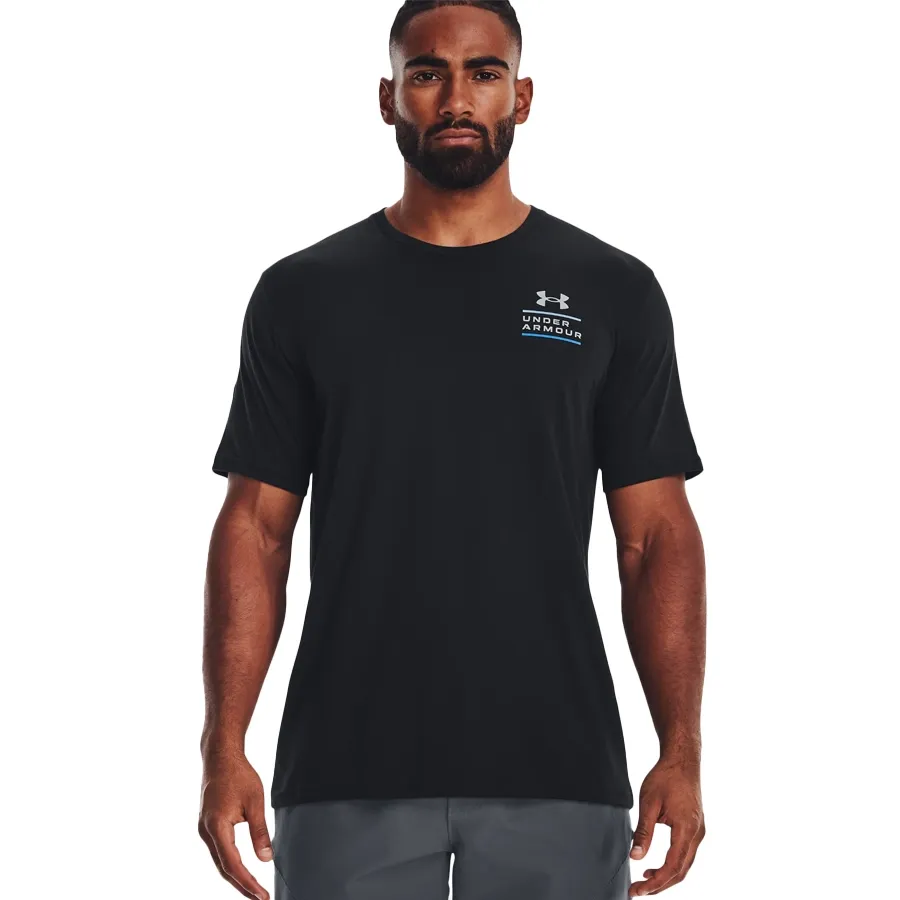 Imagen 1 de 5 de Remera Under Armour Od Horizon-NEGRO/AZUL