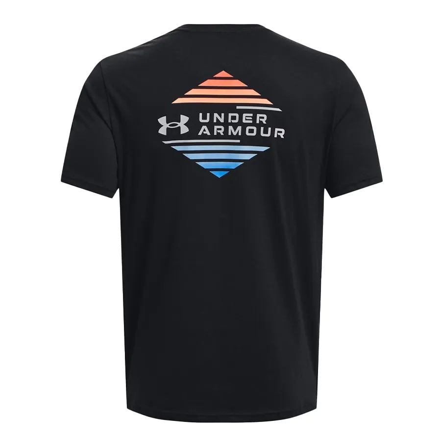 Imagen 3 de 5 de Remera Under Armour Od Horizon-NEGRO/AZUL