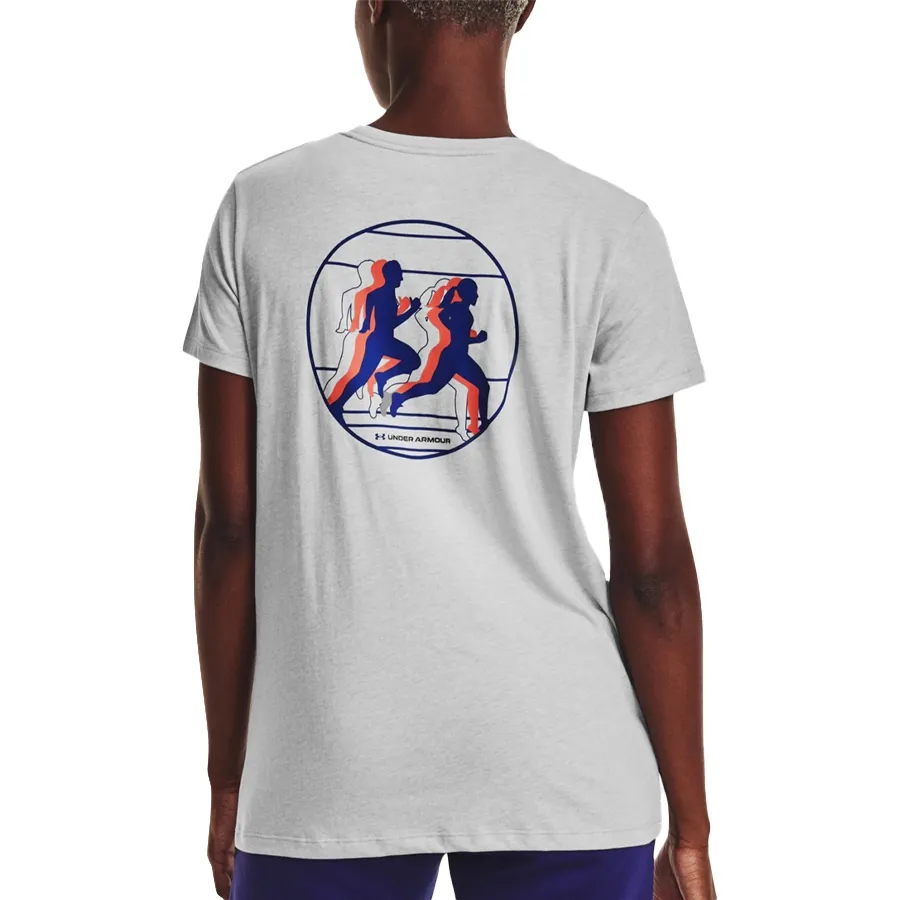 Imagen 3 de 5 de Remera Under Armour Join The Club-GRIS/ROJO