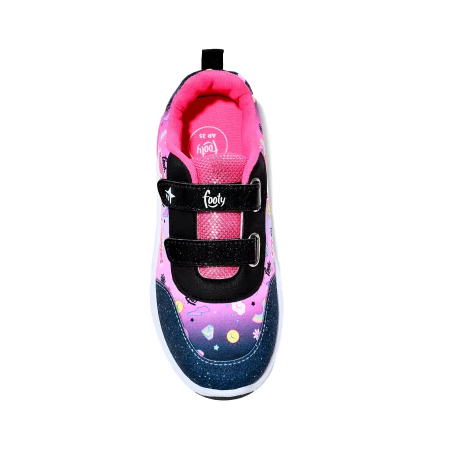 Imagen 1 de 3 de Zapatillas Footy Pop Unicornio Dreamer-NEGRO/FUCSIA/LILA