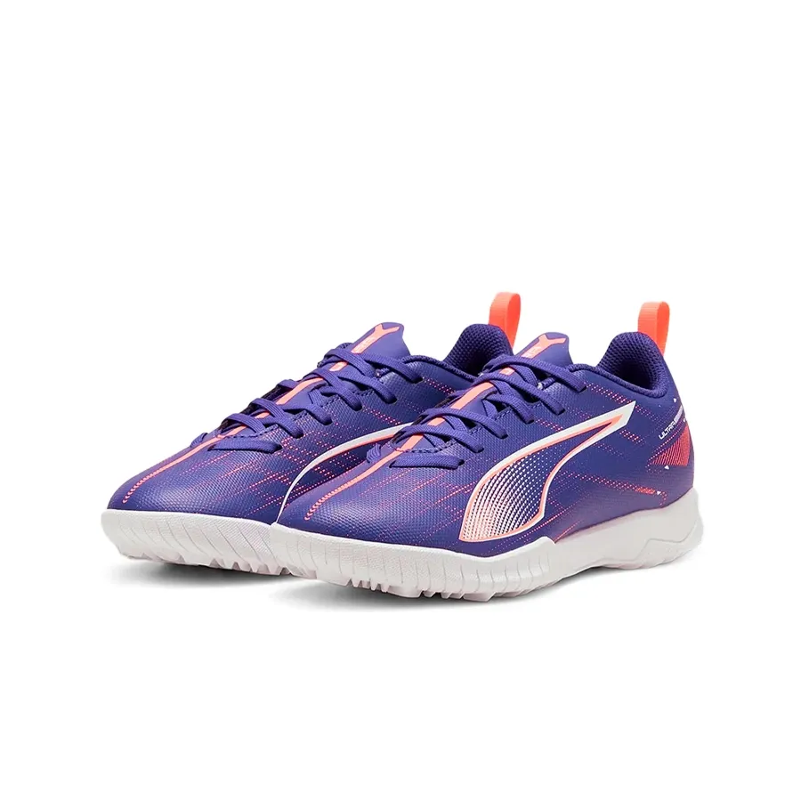 Imagen 2 de 5 de Botines Puma Ultra 5 Play Tt Jr-MARINO/CORAL FLUOR