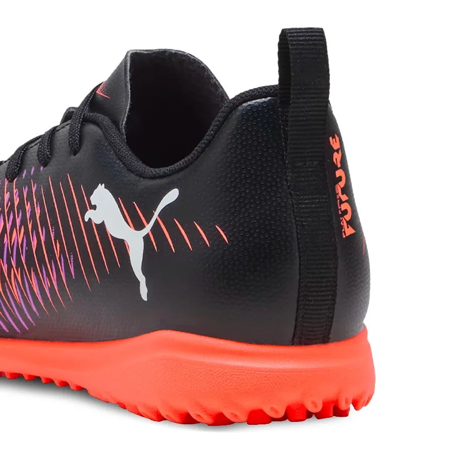 Imagen 5 de 6 de Botines Puma Future 8 play Tt Jr-NEGRO/VIOLETA/NARANJA