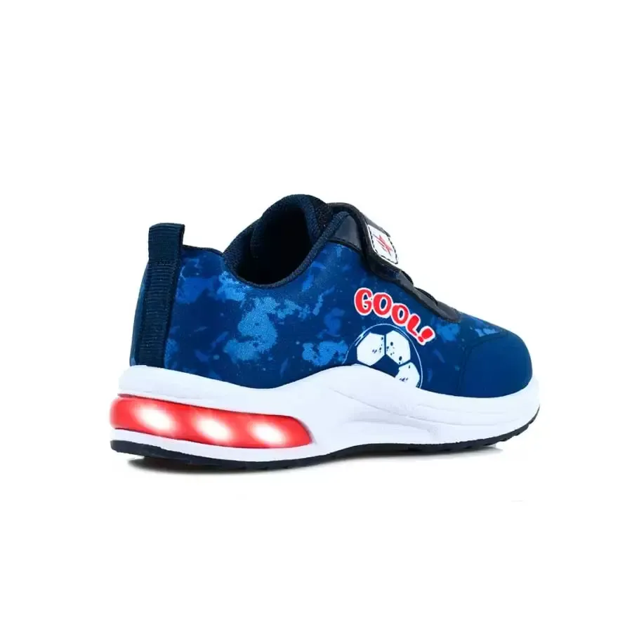 Imagen 1 de 4 de Zapatillas Footy Inyectada C/Luz-AZUL/ROJO