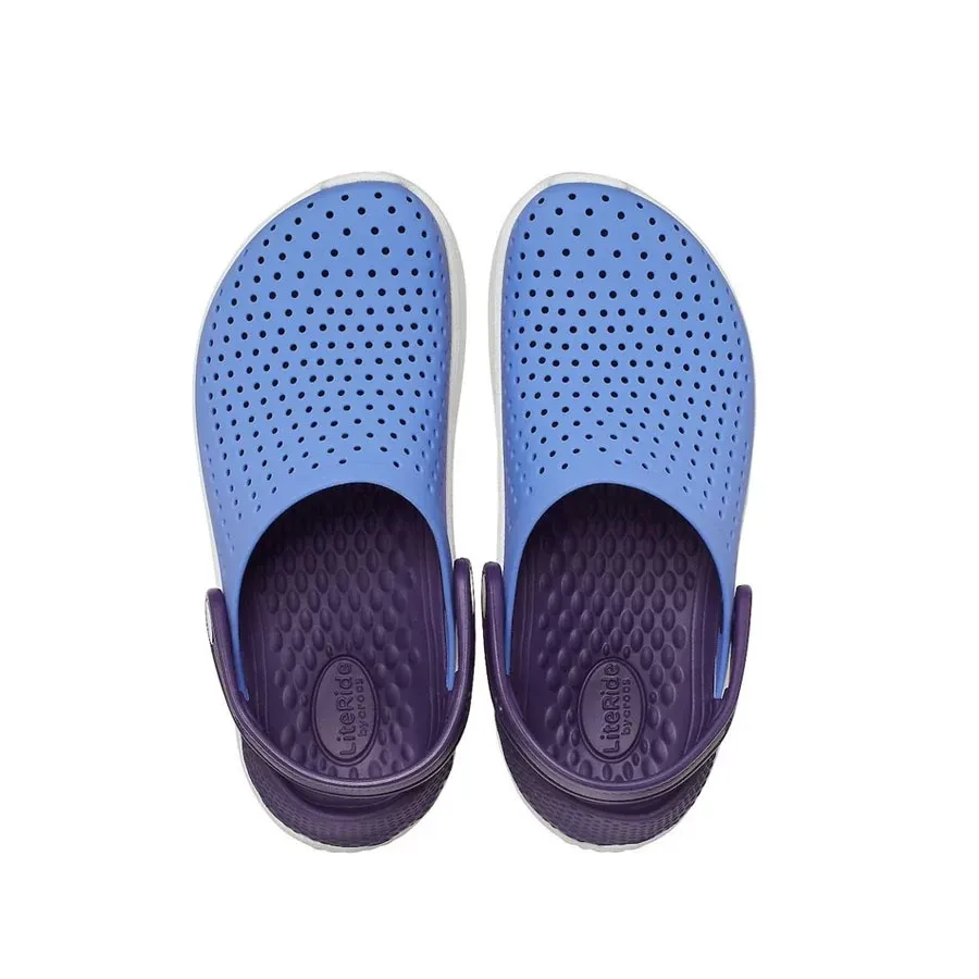 Imagen 3 de 6 de Ojotas Crocs LiteRide Clog-AZUL/MARINO/BLANCO