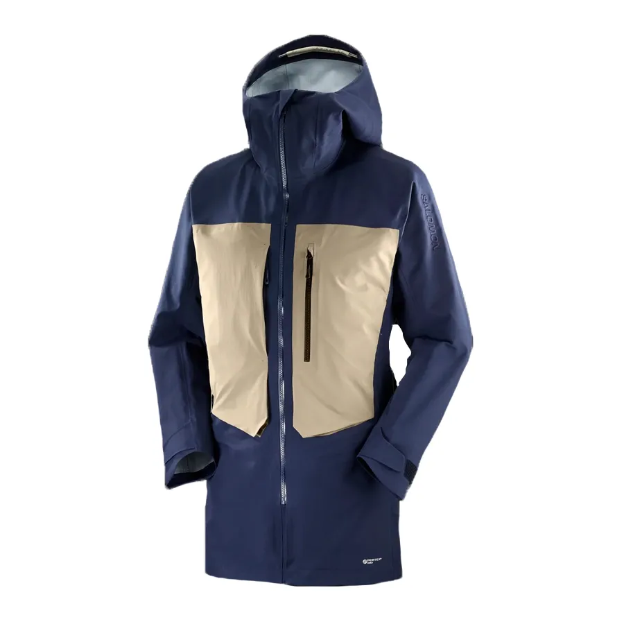Imagen 0 de 11 de Campera Salomon Stance 3L Long-MARINO/BEIGE