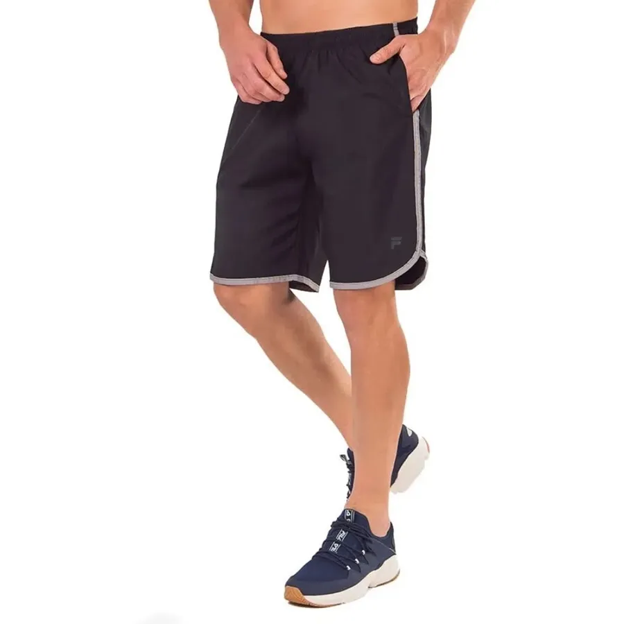 Imagen 1 de 4 de Shorts Fila Bermuda Curve Pro-NEGRO