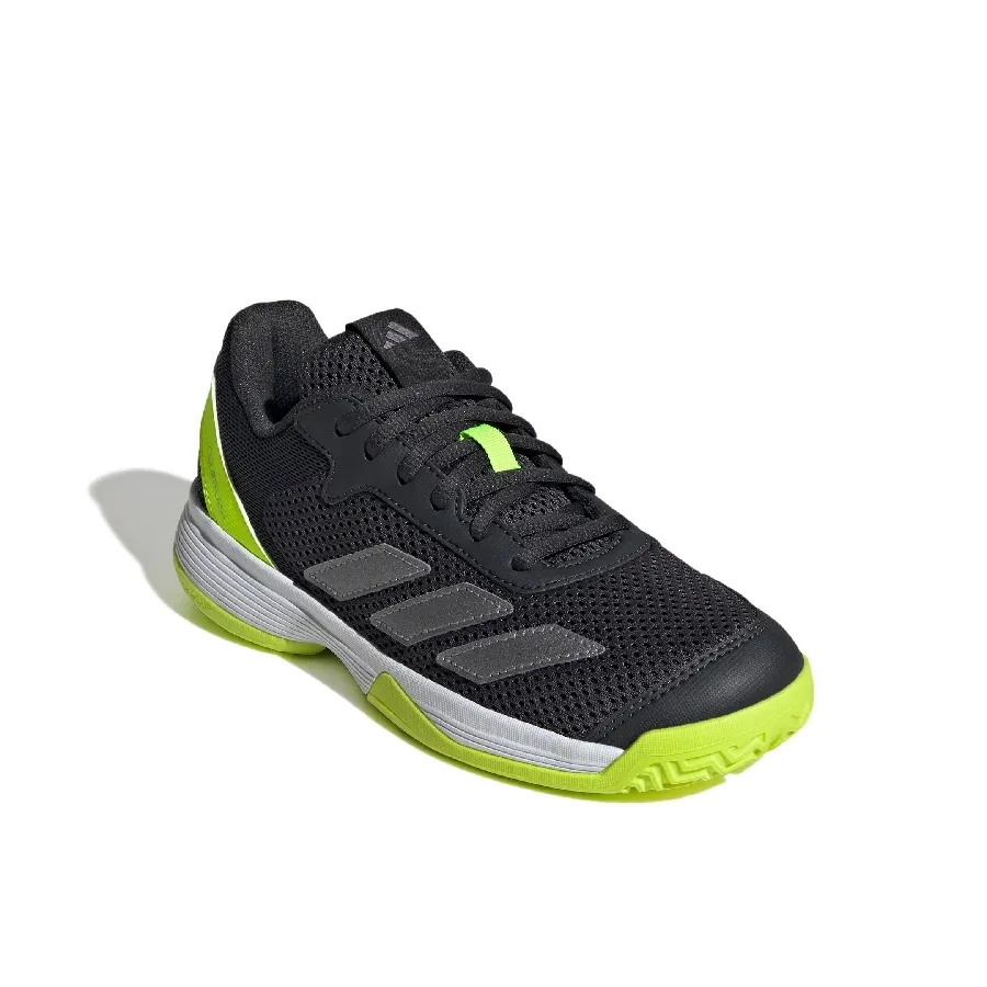 Imagen 1 de 7 de Zapatillas adidas Courtflash K-NEGRO/AMARILLO FLUOR/PLATA