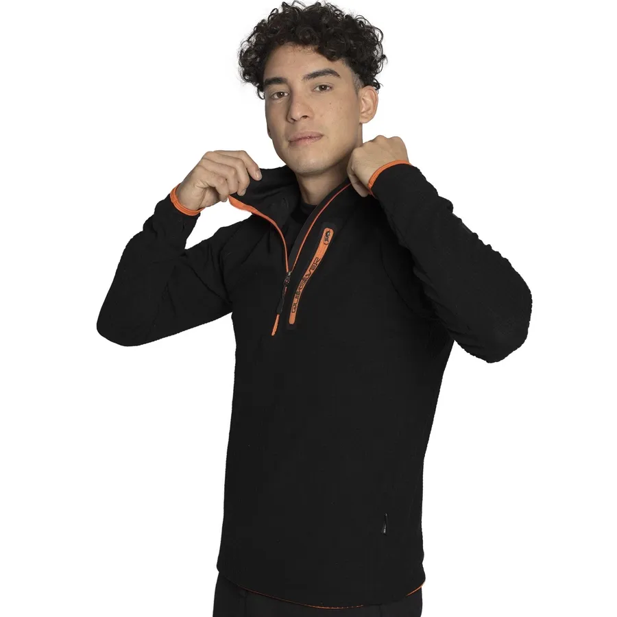 Imagen 6 de 8 de Buzo Quiksilver Coast Runner-NEGRO/NARANJA