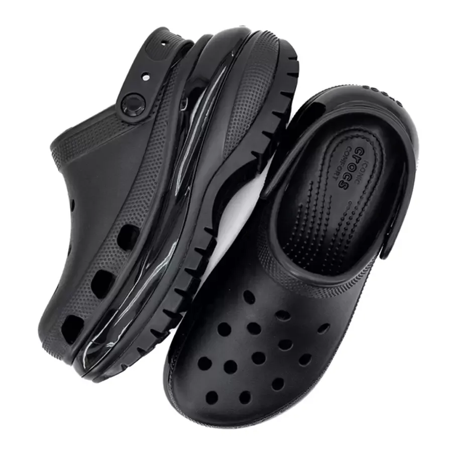 Imagen 2 de 8 de Ojotas Crocs Mega Crush Clog-NEGRO
