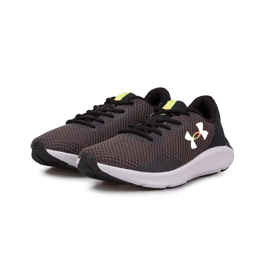 Imagen 1 de 4 de Zapatillas Under Armour Charged Pursuit 3-NEGRO/NARANJA/VERDE FLUOR