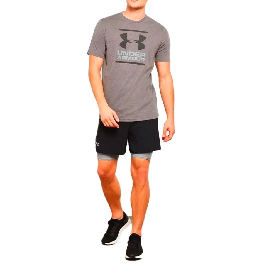 Imagen 2 de 3 de Remera Under Armour Gl Foundation Ss T Lam-GRIS