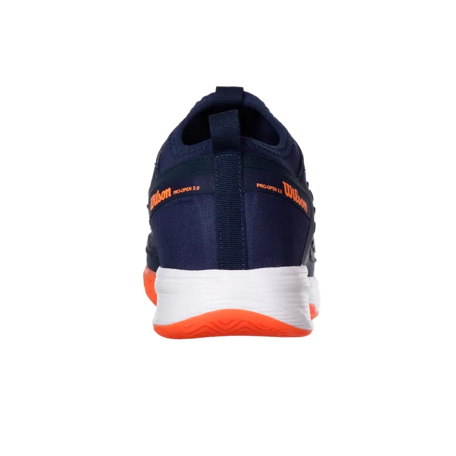 Imagen 2 de 5 de Zapatillas Wilson Pro Open 2-MARINO/NARANJA