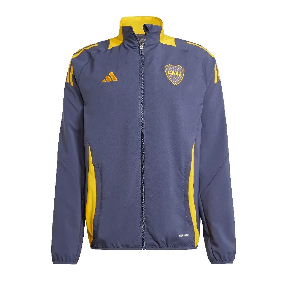 Imagen 1 de 5 de Campera adidas de Presentación Boca Juniors 24/25-AZUL MARINO/AMARILLO