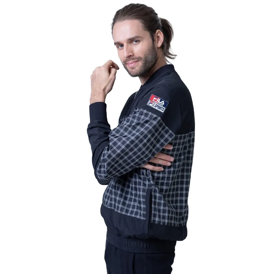 Imagen 1 de 2 de Campera Fila Unisex Grid-NEGRO