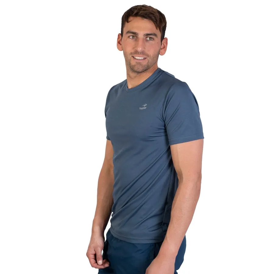 Imagen 1 de 3 de Remera Topper Basica Entrenamiento-AZUL