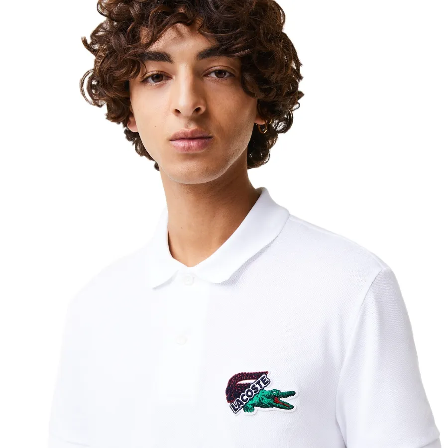 Imagen 3 de 5 de Remera Lacoste De Piqué Holiday-BLANCO/VERDE