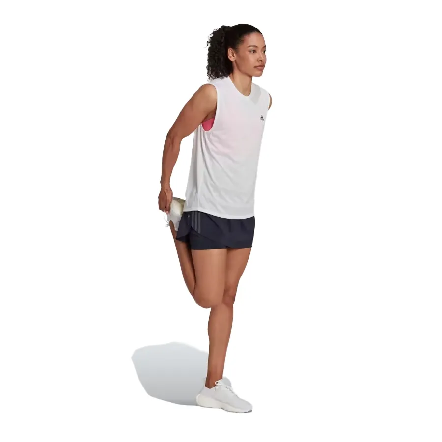 Imagen 2 de 5 de Pollera adidas Con Shorts Run Icons 3 Tiras-MARINO