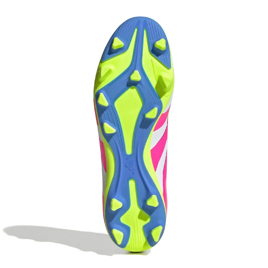 Imagen 4 de 7 de Botines adidas Predator Club Fg-BLANCO/ROSA FLUOR/AMARILLO FLUOR