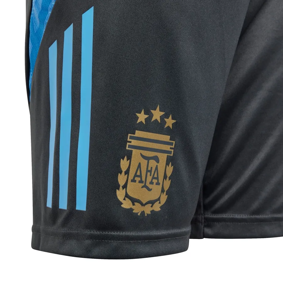 Imagen 4 de 5 de Shorts adidas Short  Selección Argentina Entrenamiento-GRAFITO/CELESTE
