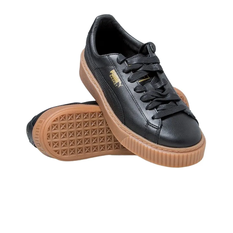 Imagen 3 de 5 de Zapatillas Puma Basket Plataform Core-NEGRO/MARRON