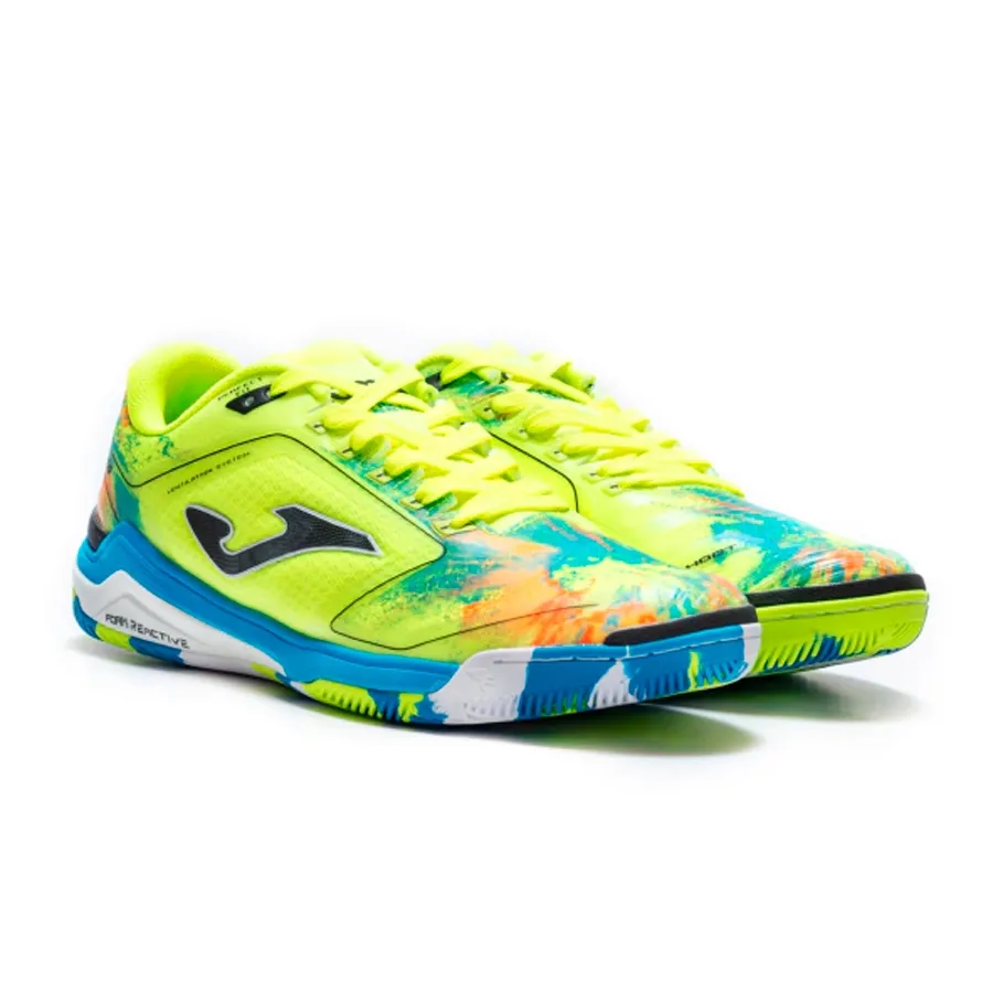 Imagen 4 de 8 de Botines Joma Invicto Futsal-AMARILLO FLUOR/NARANJA/AZUL