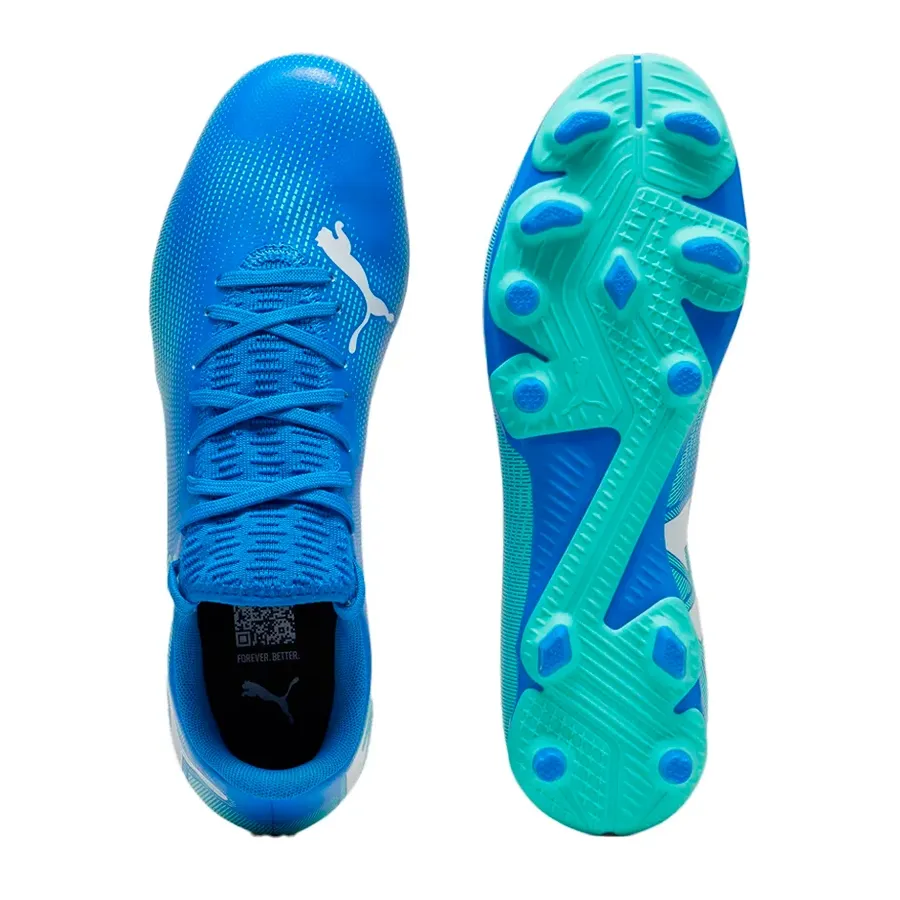 Imagen 2 de 5 de Botines Puma Future 7 Play Fg/Ag-AZUL FRANCIA/VERDE AGUA