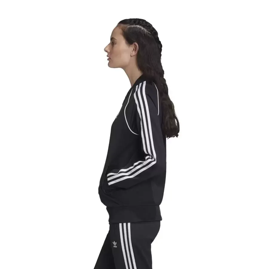 Imagen 2 de 5 de Campera adidas originals Ss Tt-NEGRO/BLANCO