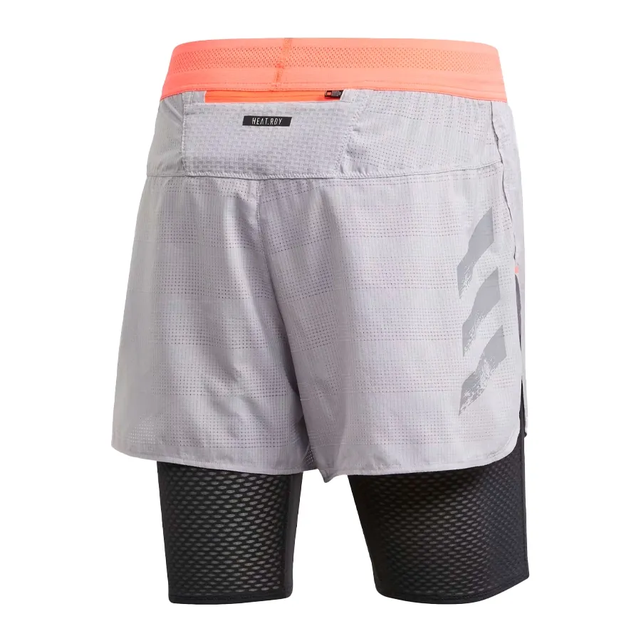 Imagen 1 de 2 de Shorts adidas Heat.Rdy-GRIS/NEGRO