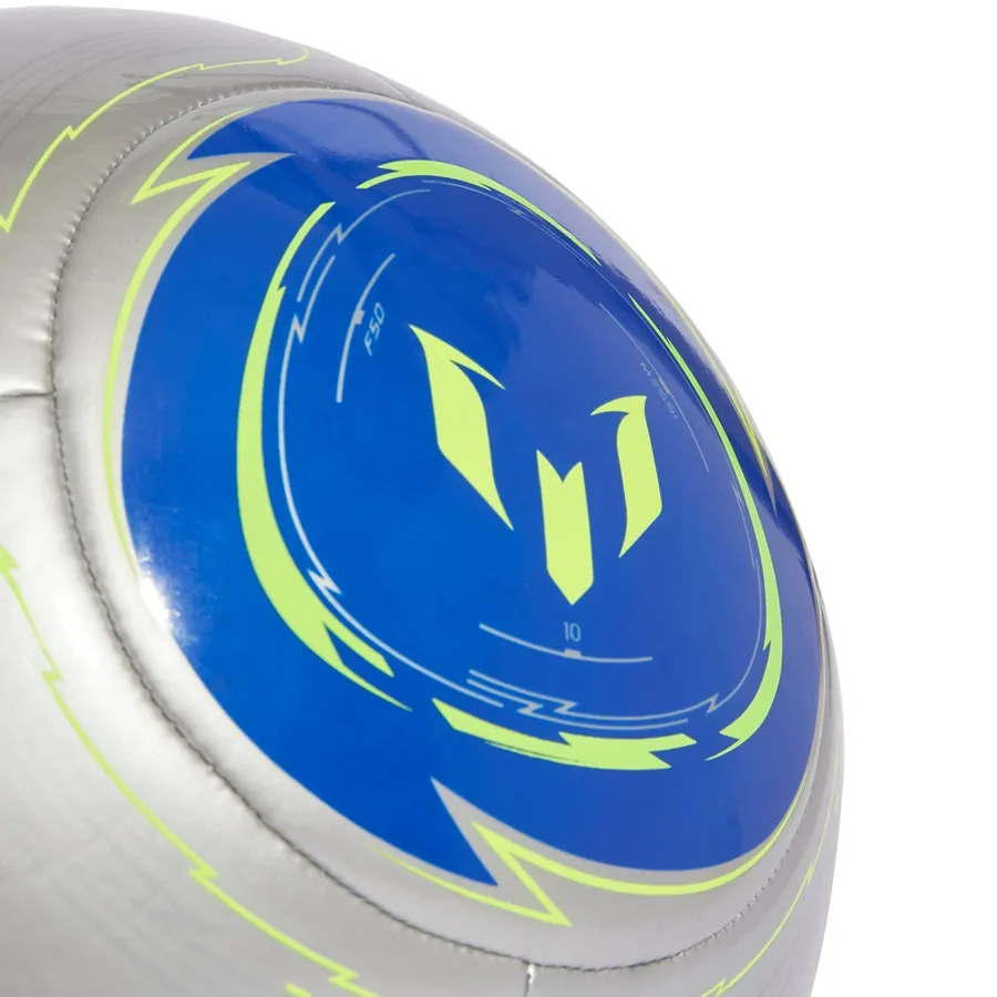 Imagen 3 de 4 de Pelota adidas Messi Club-GRIS/AZUL/LIMA