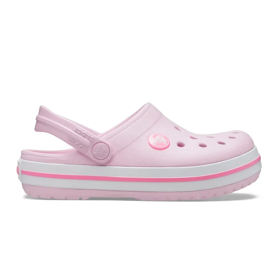 Imagen 0 de 4 de Ojotas Crocs Crocband Kids-ROSA/BLANCO