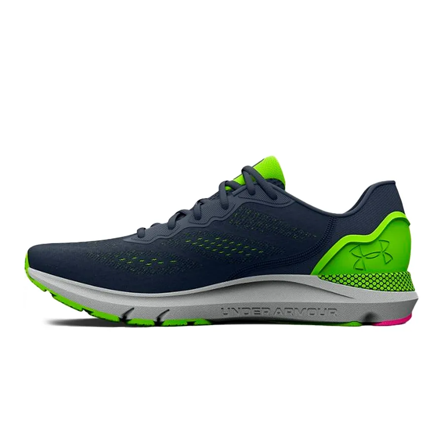 Imagen 2 de 5 de Zapatillas Under Armour Hovr Sonic 6-TOPO/VERDE FLUOR/FUCSIA