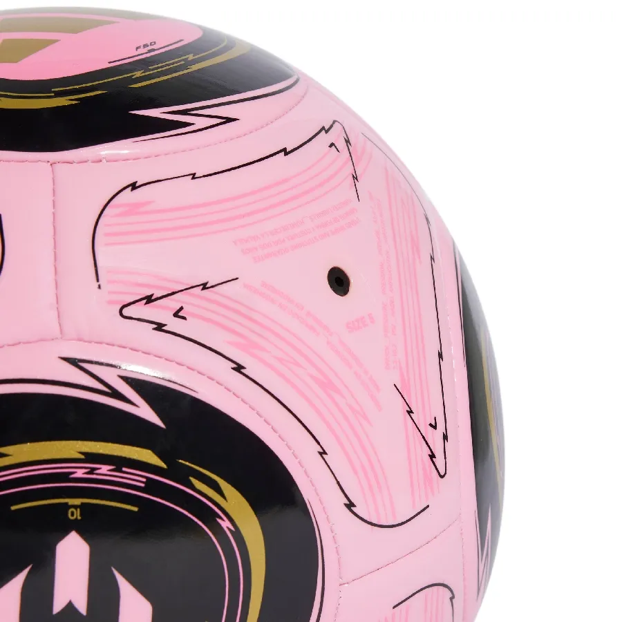 Imagen 2 de 3 de Pelota adidas Messi Club-ROSA/NEGRO/DORADO