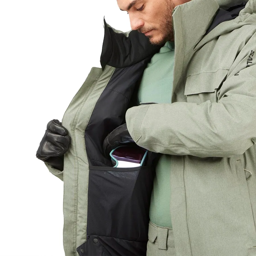 Imagen 5 de 9 de Campera Salomon Stance Cargo-OLIVA