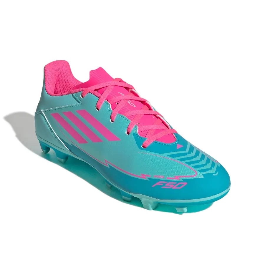 Imagen 1 de 7 de Botines adidas F50 Club Messi Fg-AQUA/ROSA FLUOR