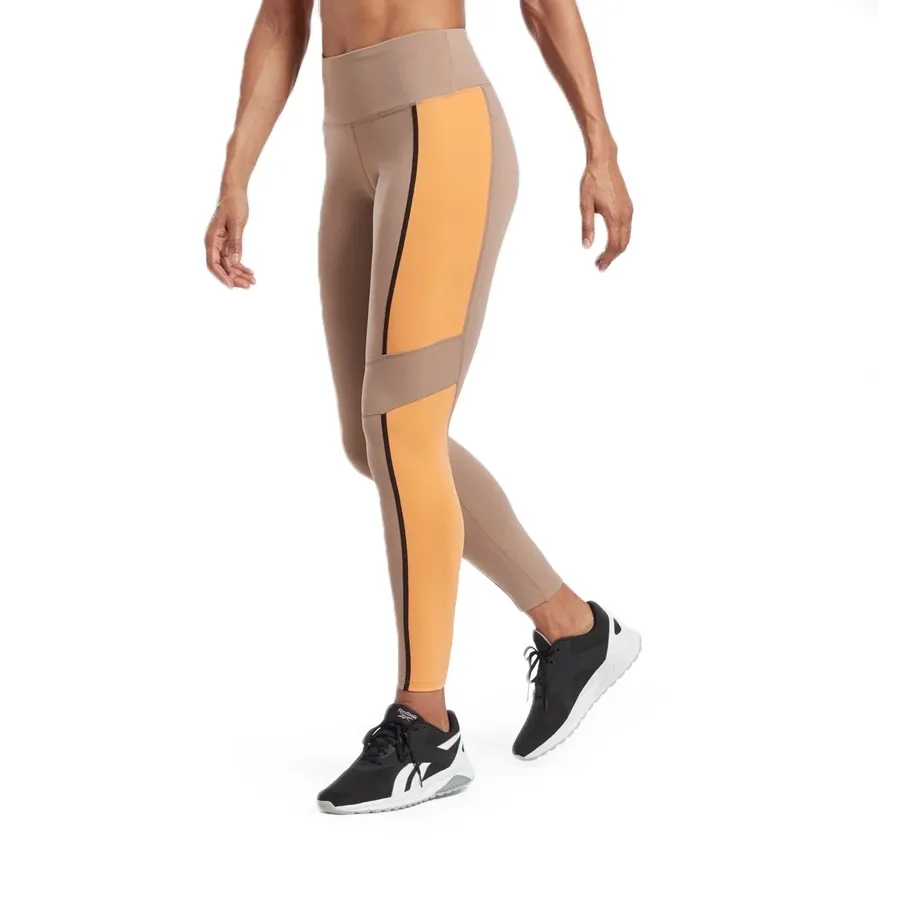 Imagen 1 de 5 de Reebok Calzas Lux Hr Tight-MARRON/NARANJA