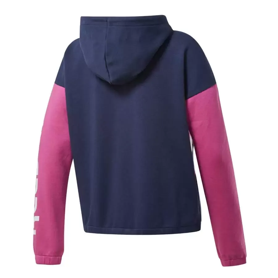 Imagen 4 de 5 de Campera Reebok Te Linear Logo Fl F-MARINO/ROSA