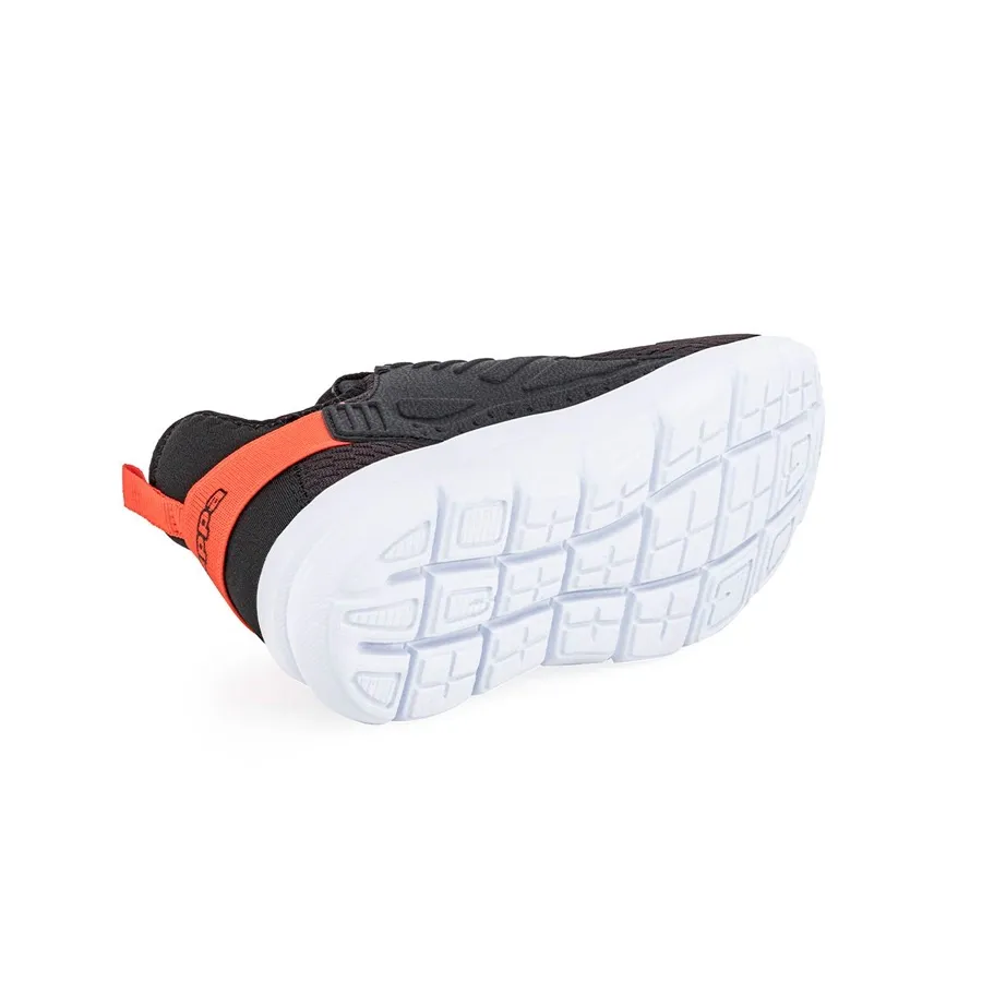 Imagen 4 de 5 de Zapatillas Kappa Porto Kids-NEGRO/NARANJA