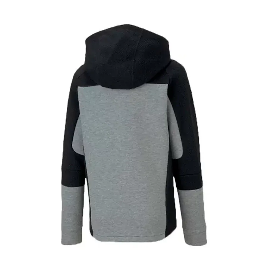 Imagen 1 de 2 de Campera Puma Evostripe Hooded B-GRIS/NEGRO