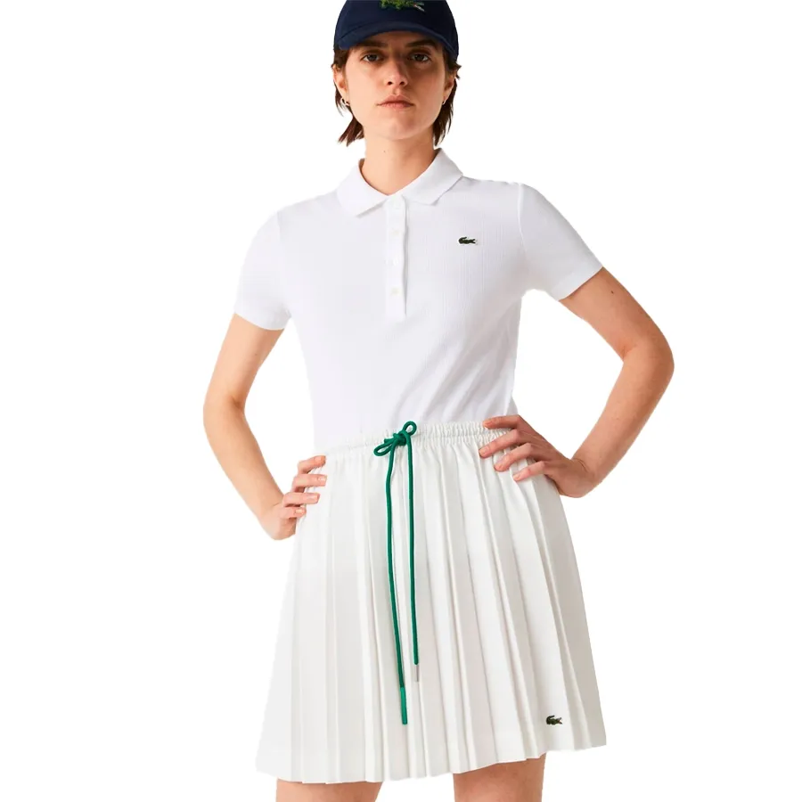 Imagen 3 de 4 de Remera Lacoste Chemise Col Bord Cotes-BLANCO
